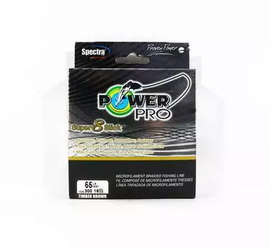 Power Pro Super 8 Slick Spectra Line 65 фунтов на 300 ярдов, коричневый (0510) коричневый