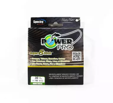 Power Pro Super 8 Slick Spectra Line 30 фунтов на 150 ярдов, зеленый (0640) зелёный
