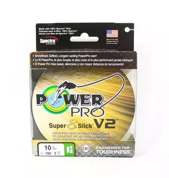 Power Pro Super 8 Slick Version 2 Spectra Line 10 фунтов на 150 ярдов цвета морской волны (7694) цвет морской волны