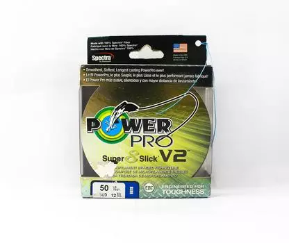 Power Pro Super 8 Slick Version 2 Spectra Line 50 фунтов на 300 ярдов Синий (8523) синий