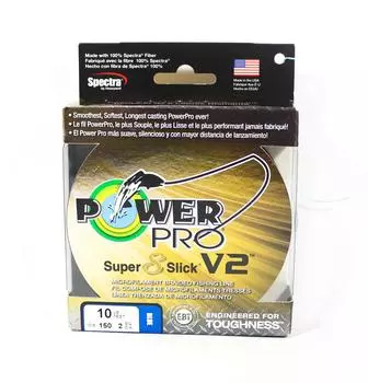 Power Pro Super 8 Slick, версия 2 Spectra Line, 10 фунтов на 150 ярдов, синий (7687) синий
