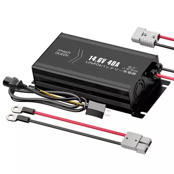 Power Queen 12V40A литий-железо-фосфатное зарядное устройство 40A быстрая зарядка с разъемом Anderson LiFePO4 зарядное устройство со светодиодным индикатором несколько
