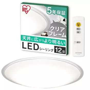 [Power Saving Measures] Iris Ohyama LED Ceiling Light 12 Tatami Dimmable (Member of Japan Lighting Industry Association) 10 Levels of Dimming Equipped