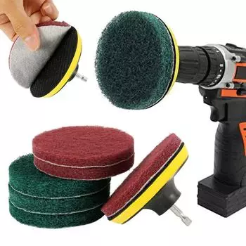 Power Scrubber Scouring Pad Brush Head Cleaning Бытовые универсальные инструменты Полировка плитки Кухня Ванная комната Автомобиль Прямая поставка