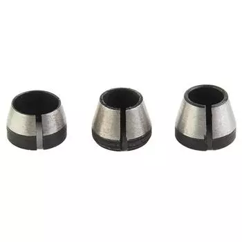 Power Tool Collet Chuck 3pcs 6mm 6.35mm 8mm Accessories Carbon Steel Collet Chuck Milling Cutter High Strength CHINA