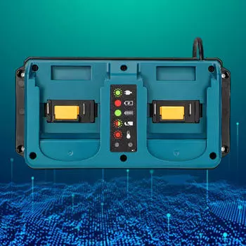 Power Tool Li Battery Chargers CH07 Fast 2 Ports US Adapter Plug