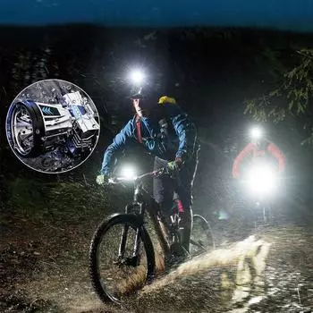 Powerful LED Headlamp Rechargeable 3 Mode Zoomable Headlight Flashlight Waterproof Working Head Torch for Outdoor Hiking Camping белый