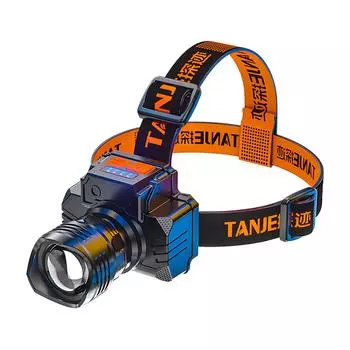 Powerful LED Headlamp Rechargeable Telescopic Zoomable XPH50 Headlight Outdoor Waterproof Work Head Lamp High Lumen Head Torch белый