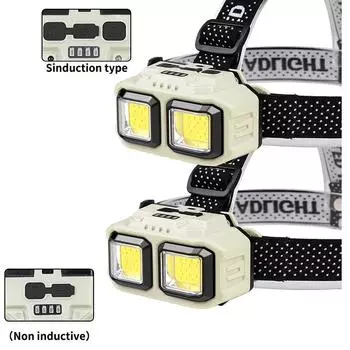 Powerful LED HeadlampTorch USB Rechargeable Flashlight Headlight Waterproof Head Light Camping Fishing Mining Light Lamp Torch