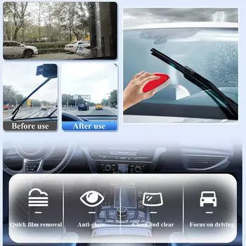 Powerful Windshield Cleaner Car Glass Oil Film Remover Brush Windshield Glass Window Compound Auto Polishing Cleaner Detail I9E7