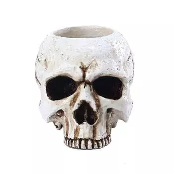 Поверхность подставки для свечи красоты жутким ярким цветом ровная Skull