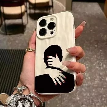 Поверхностные морщины и неровности чехол для мобильного телефона с принтом поцелуя защитный матовый чехол TPU мягкий силиконовый чехол iPhone 7 чёрный