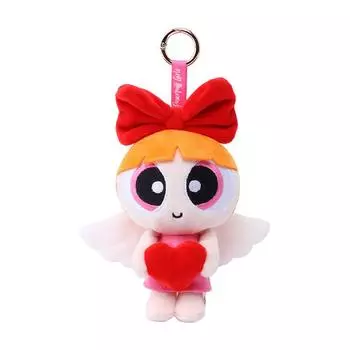 Powerpuff The Girls Angel Series Plush Pendant Blossom Love Wings Keychain Angel Flower Pendant