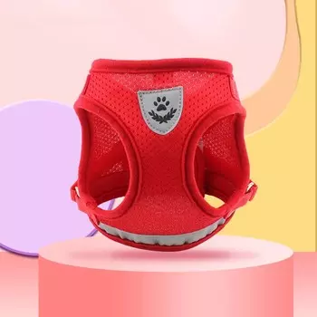 Поводки для домашних животных Веревка Дышащая шлейка для домашних животных Ошейники для кошек и собак Жилет типа Сетка S чёрный