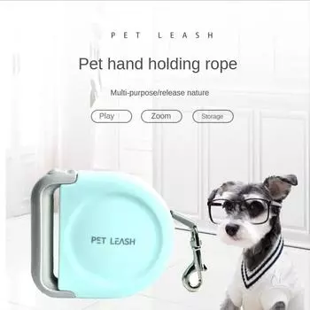 Поводок для домашних собак 5 метров Автоматический выдвижной поводок для собак Поводок для выгула собак Поводок для собак Тяговый ремень Товары для животных синий
