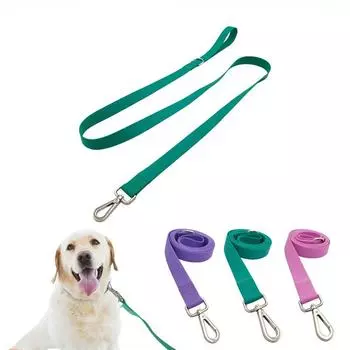 Поводок для домашних животных из ПВХ-материала для тренировок по ходьбе и бегу со встроенной ручкой, пряжкой из цинкового сплава, водонепроницаемый поводок для собак L