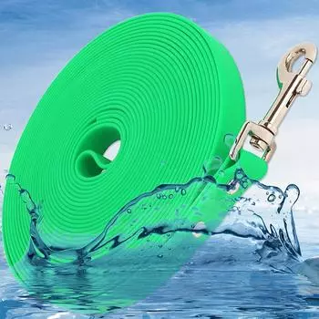 Поводок для домашних животных из ПВХ, отозвать веревку для отслеживания Tarining, легко чистить, прочный водонепроницаемый поводок для собак, светоотражающий поводок для маленьких и больших собак 2.0cmx3m чёрный