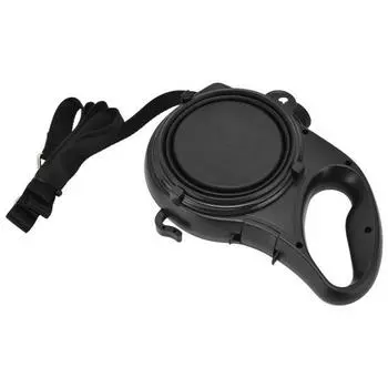 Поводок для домашних животных Многофункциональный полый внутри многоцветный дополнительный легкий портативный поводок для маленьких собак черный Black