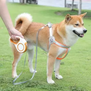 Поводок для домашних животных Светоотражающий поводок для собак в стиле жилета XS