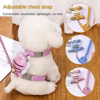 Поводок для кошек Аксессуары для кошек Щенок Питомец Малыш Вещи для кошек Регулируемая сетка Шлейка для собак Жилет Ошейник Товары для дома и сада Домашние животные S вино красного