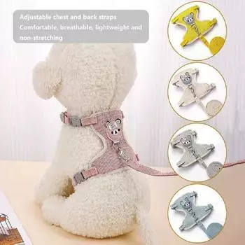 Поводок для прогулок Поводок для домашних животных Поводок для прогулок Поводок для собак Нагрудный ремень для собак Поводок для кошек Поводок для кошек с защитой от разрывов Грудь и спина для кошек Ошейник для собак синий