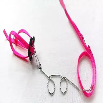 Поводок для рептилий, тяговый канат для ящериц, поводок для альпинизма, поводок для домашних животных, контрольный канат для ходьбы, рептилий, амфибий, цепная версия, ошейник с ремешком синий