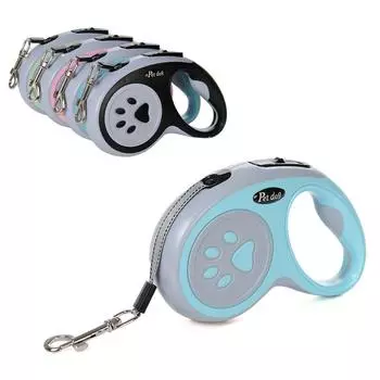 Поводок для собак 3 м 5 м для маленьких собак, кошек, выдвижной прочный дизайн в виде лапы, поводки для домашних животных, прогулки на открытом воздухе, товары для чихуахуа, Йоркшира 5M