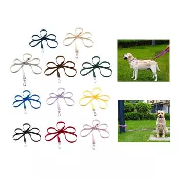 Поводок для собак для прогулок на открытом воздухе, поводок для дрессировки домашних животных без помощи рук, поводок для щенков с плетеным ремнем, регулируемый тяговый трос для всех собак S жёлтый