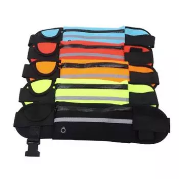 Поводок для собак Hands-Free с поясной сумкой, регулируемый ремень, трос для дрессировки домашних животных оранжевый