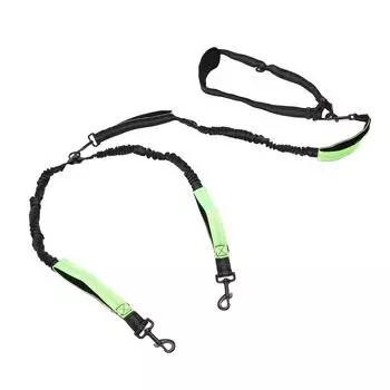 Поводок для собак с подкладкой из пеноматериала, прочный, удобный, крепкий, поводок для дрессировки домашних животных зелёный