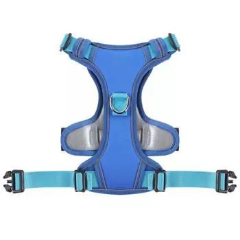 Поводок для собак Взрывозащищенный ремень для груди для больших собак Светоотражающий поводок для собак Жилетный поводок для домашних животных S