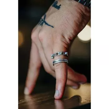 Поводок для собаки с шипами, регулируемое посеребренное кольцо в стиле модели