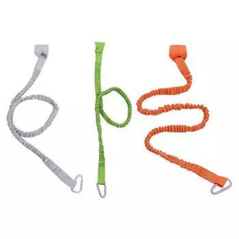 Поводок для весла для каяка, эластичный поводок для каноэ, сверхмощная нейлоновая веревка для весла с пряжкой, портативная для доски для серфинга на каяке, каноэ Orange