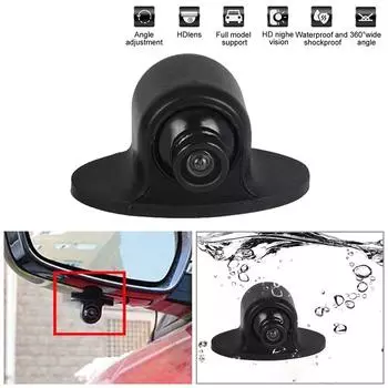 Поворот на 360° CCD HD Автомобильная передняя боковая камера заднего вида/парковка заднего вида Водонепроницаемая чёрный