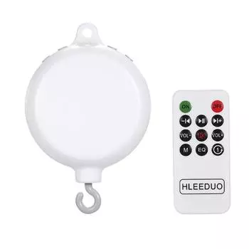 Поворотная детская кроватка, игрушка-кровать, музыкальные мобильные телефоны, 35 песен, музыкальная шкатулка, колокольчики с дистанционным управлением для детей