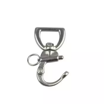 4 шт. пряжка из нержавеющей стали с поворотной пружиной, пряжка для ремня, поворотная на 360 градусов 4pcs