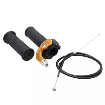 Поворотная рукоятка акселератора дроссельной заслонки 7/8 дюйма, 22 мм, трос длиной 39 дюймов для 47-кубового 49-кубового 2-тактного 4-колесного квадроцикла чёрный