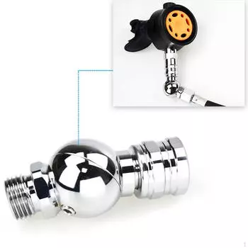 Поворотный адаптер шланга низкого давления для регулятора подводного плавания 2-й ступени, аксессуары