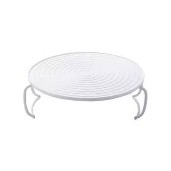 Поворотный стол для кухонной микроволновой печи, подставка для приготовления на пару, подогрев пищи, многоуровневый противень, штабелируемая полка, отделение для приготовления на пару в духовке One Size белый