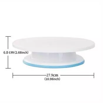 Поворотный стол для украшения торта 10 дюймов, вращающийся поворотный стол для торта, пищевой полипропилен, инструменты для выпечки, вращающийся стол для украшения, простой, сделай сам