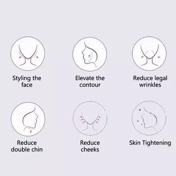 Повязка для лица, дышащая V-образная повязка для лица, подтяжка щек, против морщин, тонкая маска для лица, уменьшающая двойной подбородок, V-образная линия, формирующая повязка