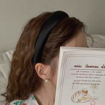 Повязка для волос для лица в корейском стиле, головные уборы, повязка для волос из губки, атласная шелковая повязка на голову, женские аксессуары для волос