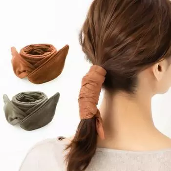 Повязка для волос, однотонная повязка на хвост, держатель для хвоста, декоративная простая резинка для волос, удобная для кожи головы тканевая повязка на голову для женщин коричневый