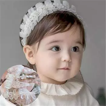 Повязка для волос с бантом и цветком для девочек, повязка на голову с цветком, аксессуары для новорожденных, мягкий эластичный подарок 38cm