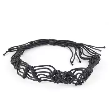 Повязка для волос в стиле бохо Браслет в стиле бохо Повязка на шляпу в стиле бохо Повязка на ковбойскую шляпу Повязка на соломенную шляпу Ремень для шляпы в стиле вестерн Для Fedora Повязка на шляпу в стиле вестерн кофейный