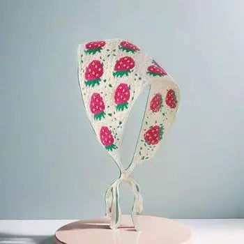 Повязка для волос, женский вязаный полый треугольный шарф, женская милая повязка на голову