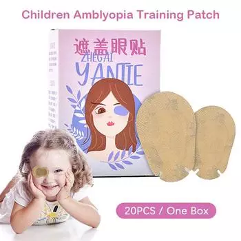 Повязка на глаз при амблиопии, маска для глаз, полное покрытие, коррекция монокулярного косоглазия, обучающая карта