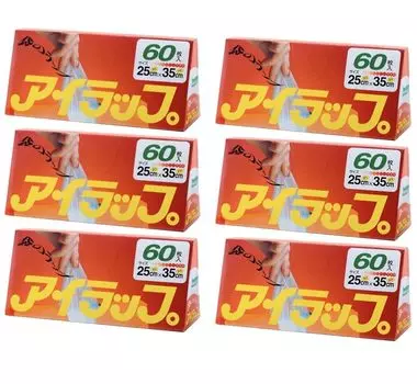 Повязка на глаза 60 шт. x 6 шт. в наборе Iwatani Materials пластиковый пакет