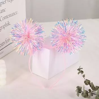 Повязка на голову Bertpol в виде хлопушки, коралловая, 3 шт.