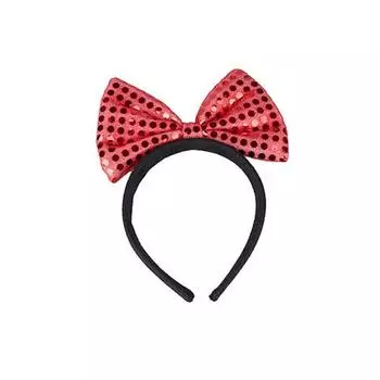 Повязка на голову «Блестящая кость» от People s Party (Маленький) 4 шт., Красный, 1 шт.